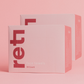 box of disposable face towels in pink Reti Skin box